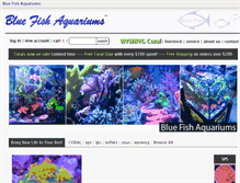 Tablet Screenshot of bluefishaquariums.com